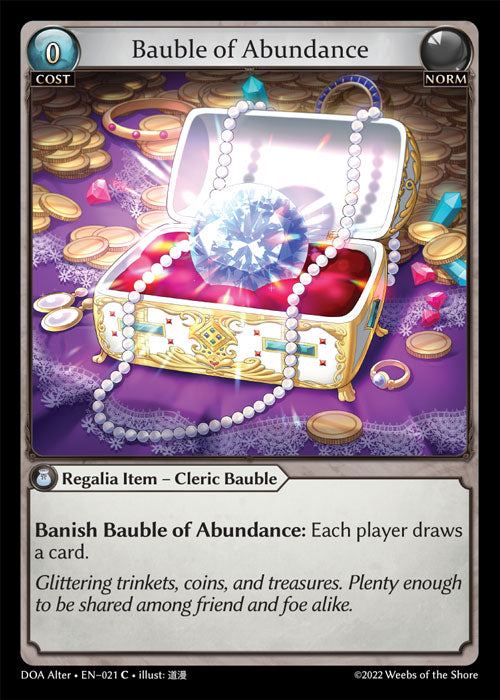 [Norm] Bauble of Abundance FOIL [DOA Alter-021-C]