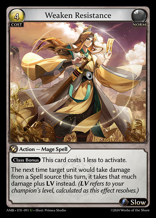 [Norm] Weaken Resistance [AMB-091-U]