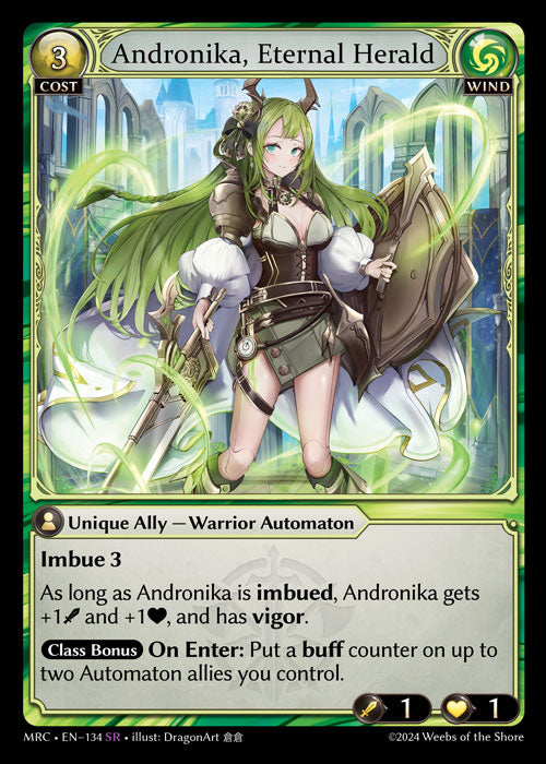 [Wind] Andronika, Eternal Herald FOIL [MRC-134-SR]