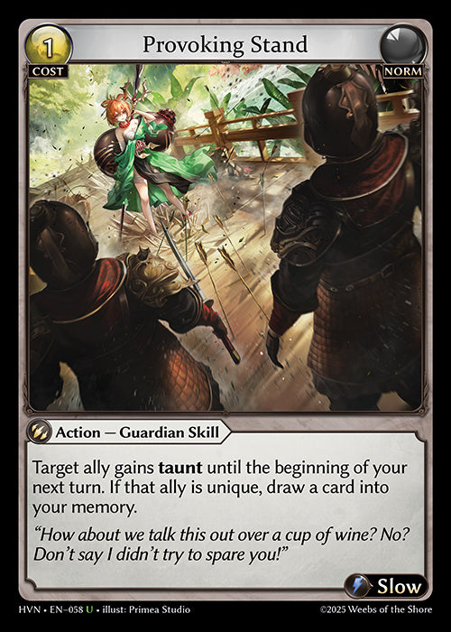 [Norm] Provoking Stand FOIL [HVN-058-U]