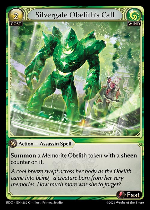 [Wind] Silvergale Obelith's Call FOIL [RDO-282-C]