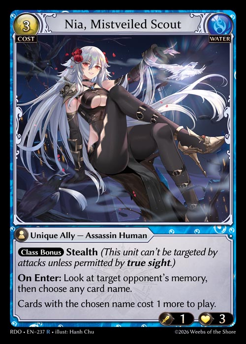 [Water] Nia, Mistveiled Scout [RDO-237-R]