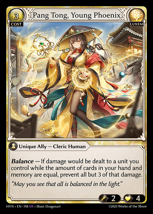[Luxem] Pang Tong, Young Phoenix FOIL [HVN-198-SR]