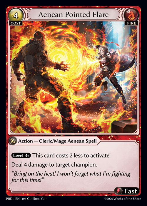 [Fire] Aenean Pointed Flare CURIO FOIL [PRD-106-C]