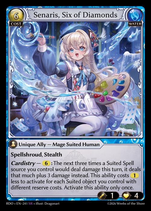 [Water] Senaris, Six of Diamonds FOIL [RDO-241-SR]