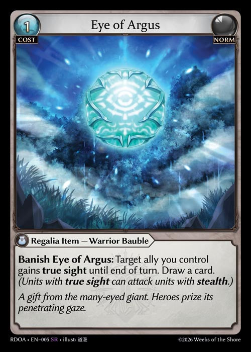 [Norm] Eye of Argus FOIL [RDOA-005-SR]
