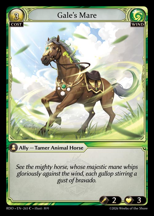 [Wind] Gale's Mare CURIO FOIL [RDO-265-C]
