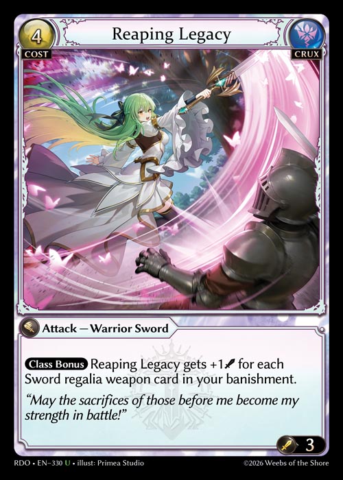 [Crux] Reaping Legacy FOIL [RDO-330-U]