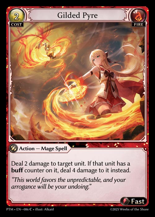 [Fire] Gilded Pyre CURIO FOIL [PTM-086-C]