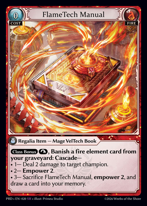 [Fire] FlameTech Manual FOIL [PRD-020-SR]