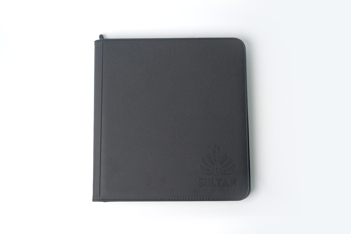 Sultan Playset 12 Pocket Leather Binder – Black