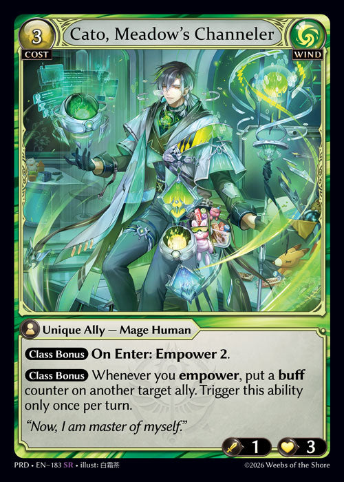 [Wind] Cato, Meadow's Channeler [PRD-183-SR]