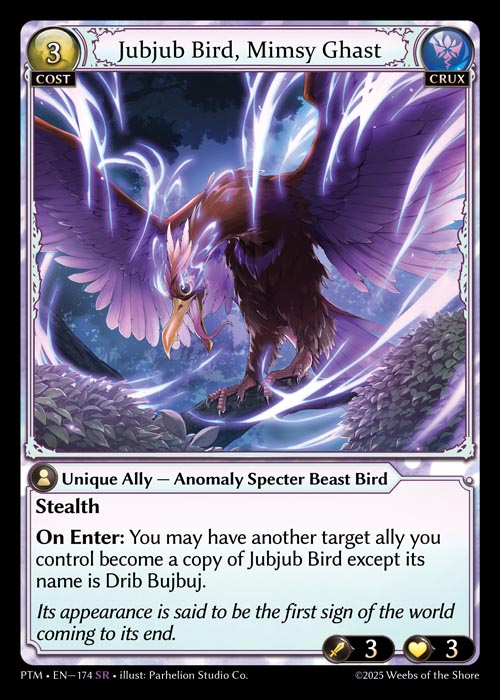 [Crux] Jubjub Bird, Mimsy Ghast FOIL [PTM-174-SR]