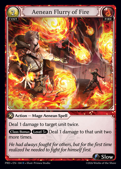 [Fire] Aenean Flurry of Fire [PRD-104-R]