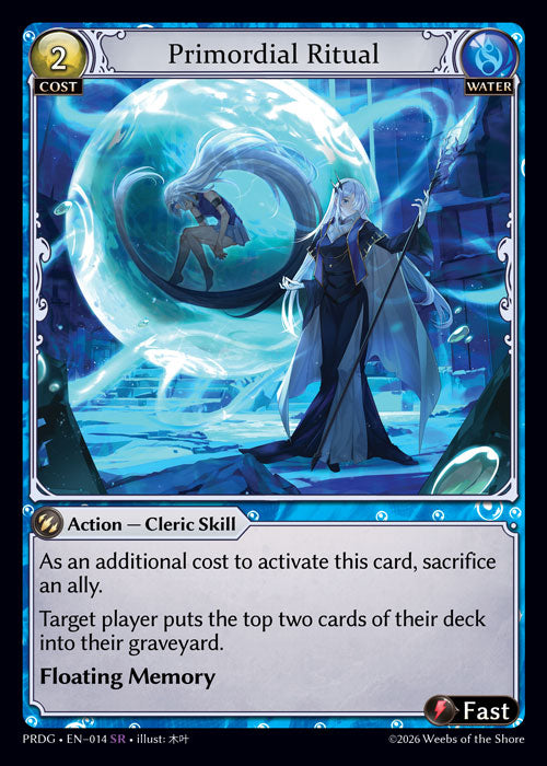 [Water] Primordial Ritual GRIMOIRE FOIL [PRDG-014-SR]