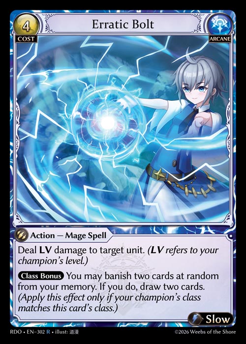 [Arcane] Erratic Bolt [RDO-302-R]