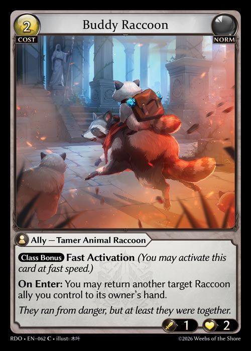 [Norm] Buddy Raccoon FOIL [RDO-062-C]