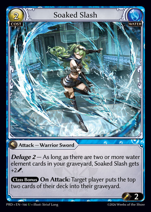 [Water] Soaked Slash CURIO FOIL [PRD-166-U]