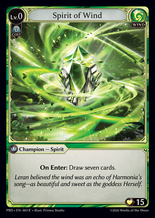 [Wind] Spirit of Wind [PRD-003-C]