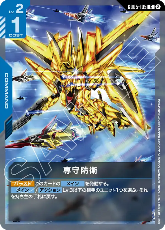 [GD05-105 C] Exclusively Defense-Oriented Policy