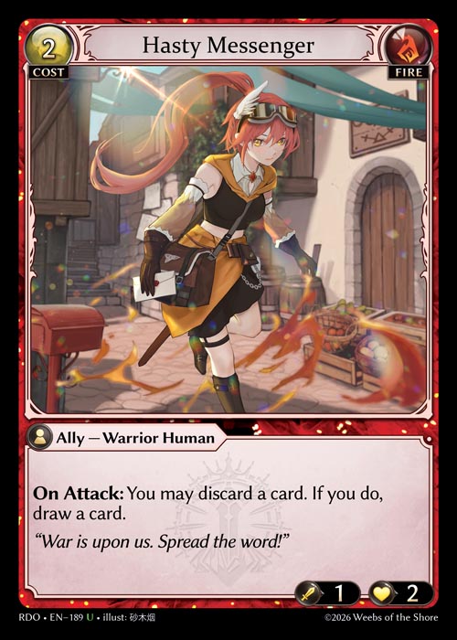 [Fire] Hasty Messenger [RDO-189-U]
