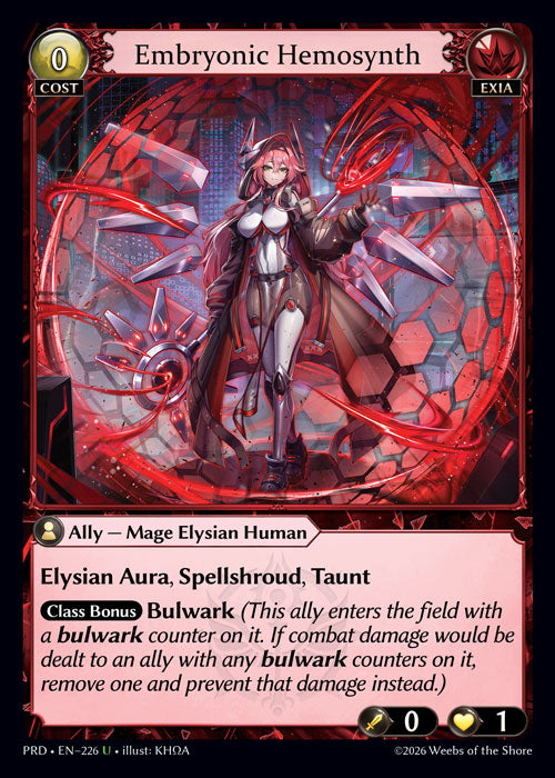 [Exia] Embryonic Hemosynth FOIL [PRD-226-U]