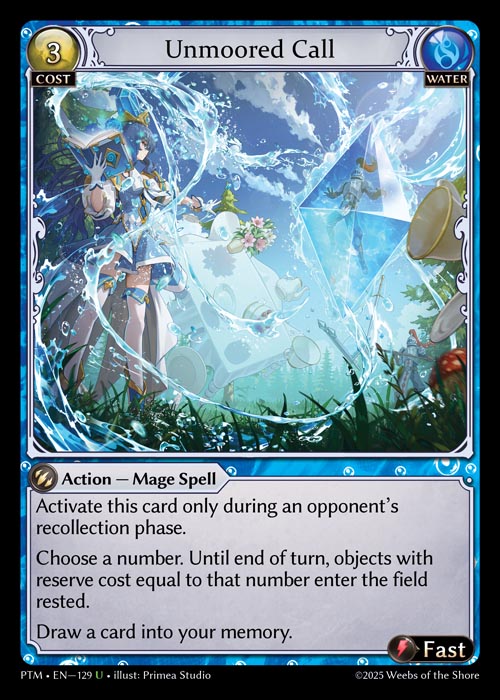 [Water] Unmoored Call CURIO FOIL [PTM-129-U]