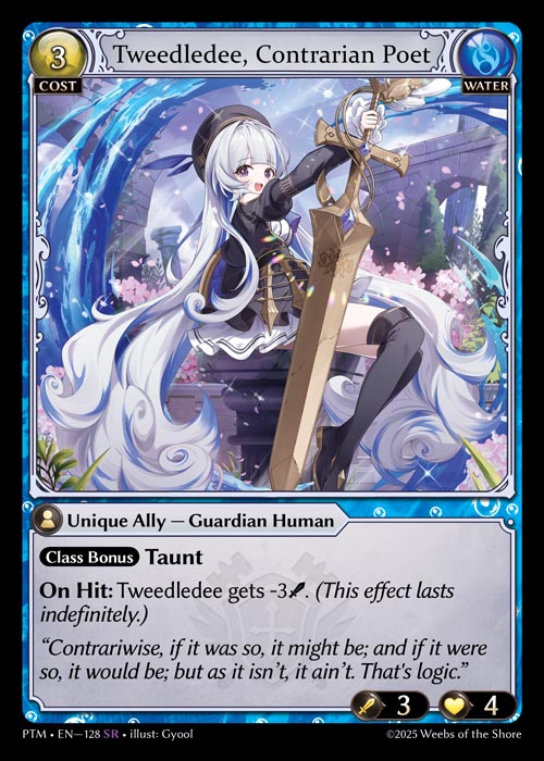 [Water] Tweedledee, Contrarian Poet [PTM-128-SR]