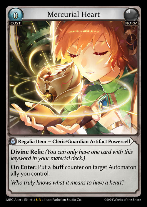 [Norm] Mercurial Heart FOIL [MRC Alter-012-UR]