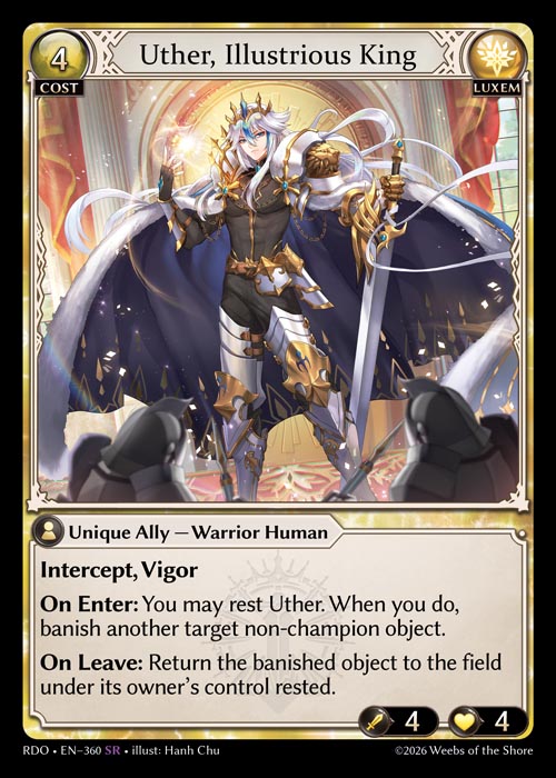 [Luxem] Uther, Illustrious King [RDO-360-SR]