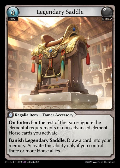 [Norm] Legendary Saddle FOIL [RDO-023-SR]