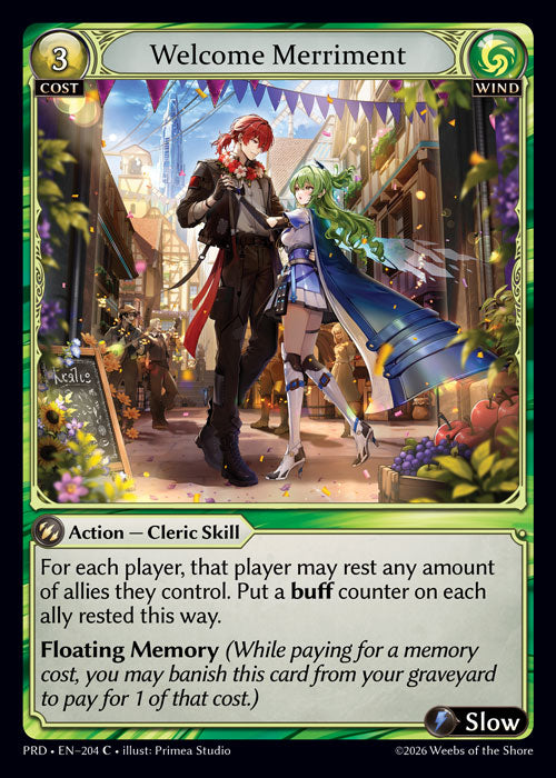 [Wind] Welcome Merriment FOIL [PRD-204-C]