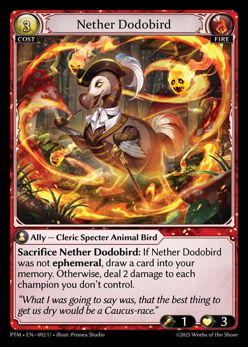 [Fire] Nether Dodobird FOIL [PTM-092-U]