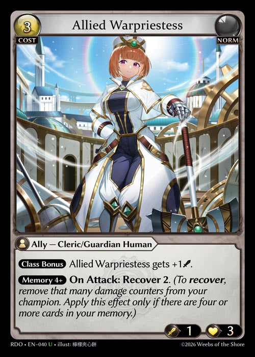 [Norm] Allied Warpriestess [RDO-040-U]
