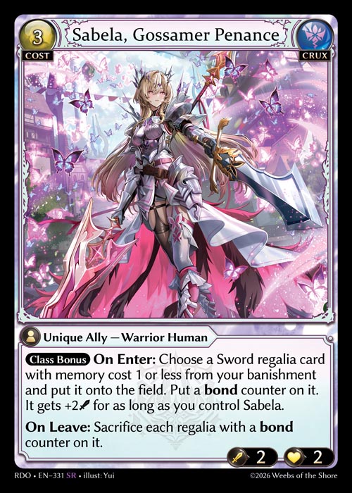 [Crux] Sabela, Gossamer Penance [RDO-331-SR]
