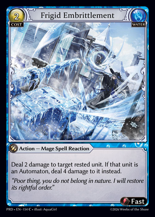 [Water] Frigid Embrittlement FOIL [PRD-154-C]