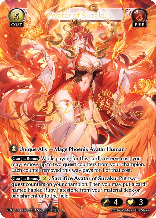 [Fire] Avatar of Suzaku CSR [RDO 1st-171-CSR]