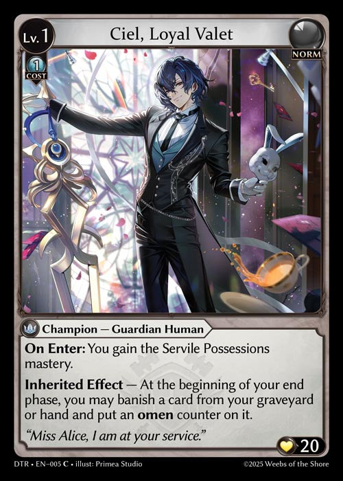 [Norm] Ciel, Loyal Valet [DTR-005-C]