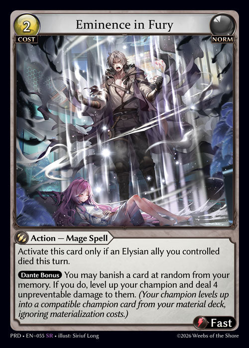 [Norm] Eminence in Fury [PRD-055-SR]