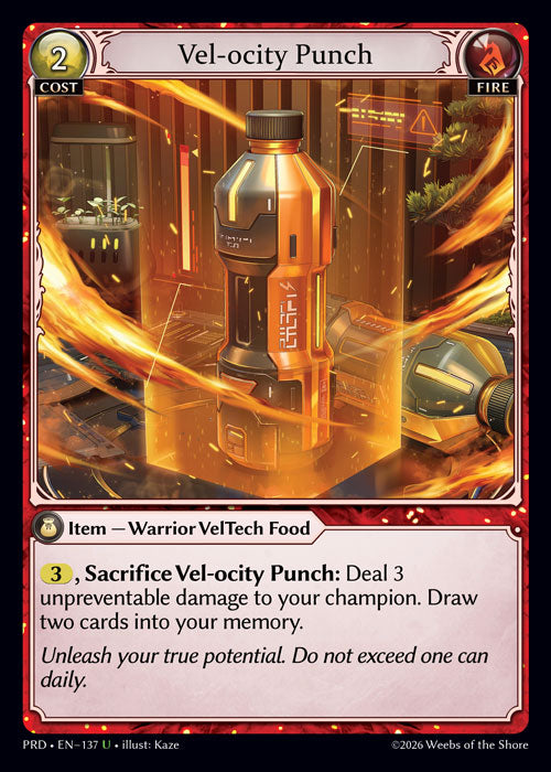 [Fire] Vel-ocity Punch CURIO FOIL [PRD-137-U]