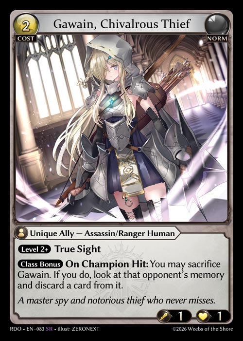 [Norm] Gawain, Chivalrous Thief [RDO-083-SR]
