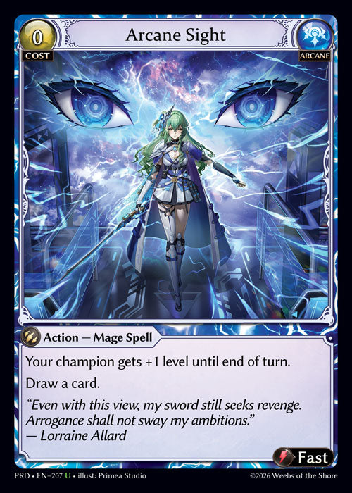 [Arcane] Arcane Sight FOIL [PRD-207-U]