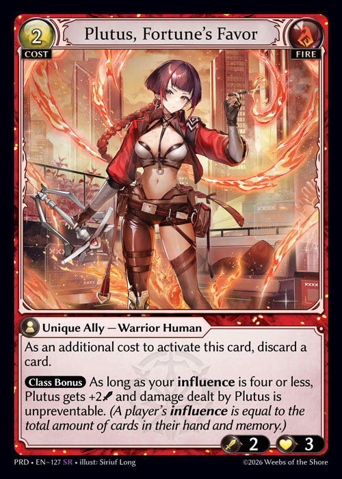 [Fire] Plutus, Fortune's Favor FOIL [PRD-127-SR]