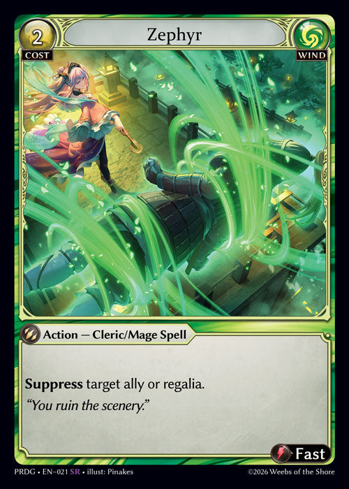 [Wind] Zephyr GRIMOIRE FOIL [PRDG-021-SR]