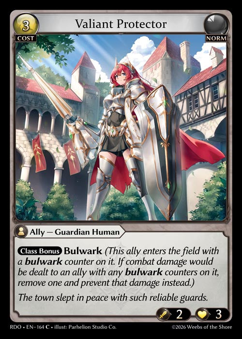 [Norm] Valiant Protector CURIO FOIL [RDO-164-C]