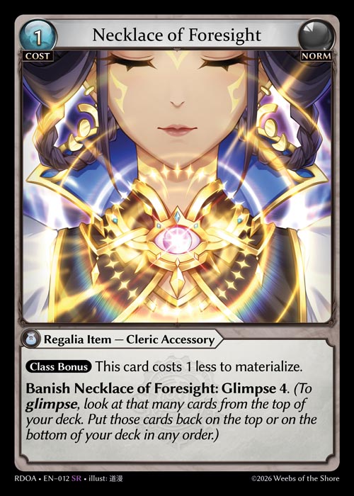 [Norm] Necklace of Foresight FOIL [RDOA-012-SR]