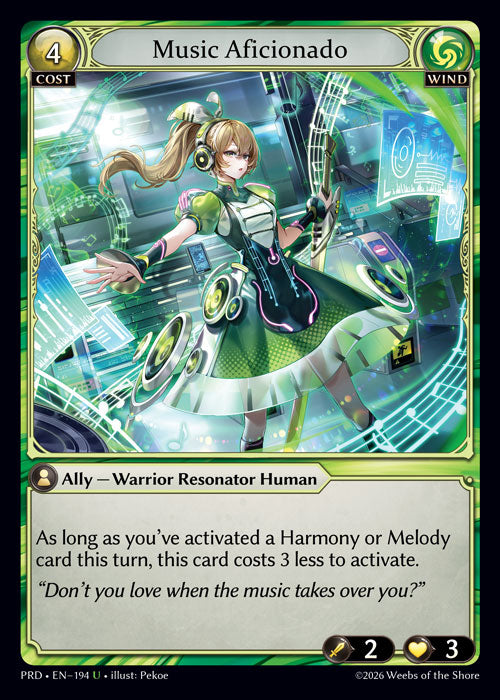 [Wind] Music Aficionado [PRD-194-U]