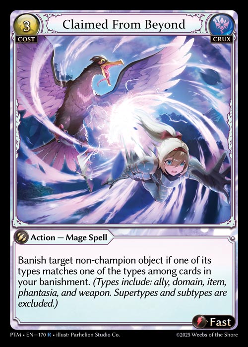 [Crux] Claimed From Beyond FOIL [PTM-170-R]