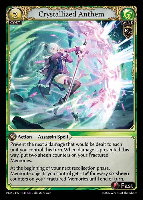 [Exalted] Crystallized Anthem FOIL [PTM-140-SR]