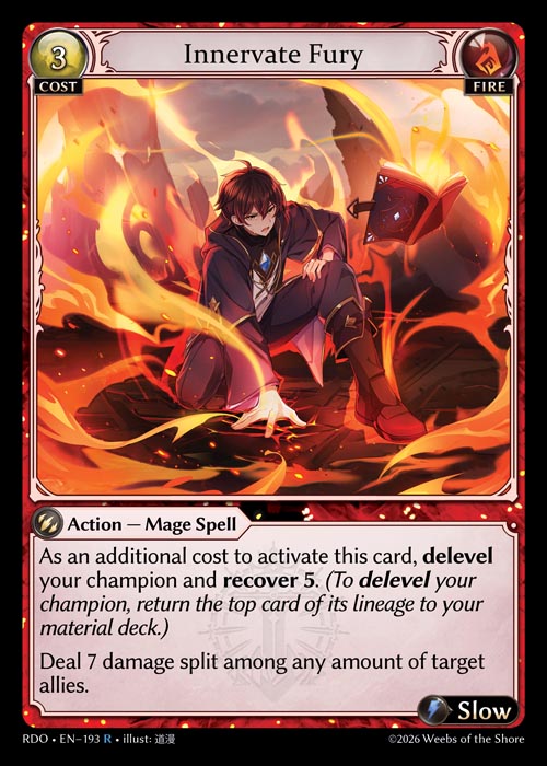 [Fire] Innervate Fury [RDO-193-R]